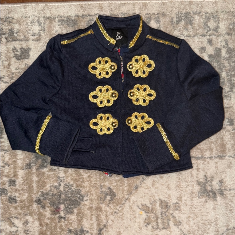 Art Class Kids Navy and Gold Blazer